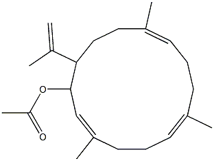 (1E,7E,11E)-3-Acetoxy-1,7,11-trimethyl-4-isopropenylcyclotetradeca-1,7,11-triene|