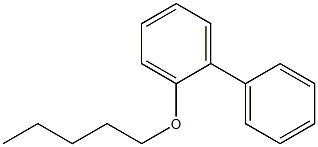 2-ペンチルオキシ-1,1'-ビフェニル 化学構造式