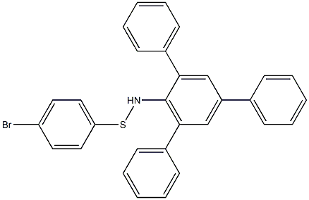 2,4,6-Triphenyl-N-[(4-bromophenyl)thio]benzenamine Struktur