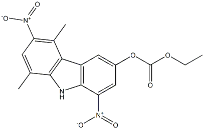  6-Ethoxycarbonyloxy-3,8-dinitro-1,4-dimethyl-9H-carbazole