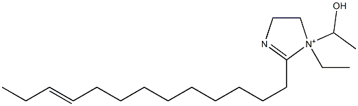 1-Ethyl-1-(1-hydroxyethyl)-2-(10-tridecenyl)-2-imidazoline-1-ium Structure