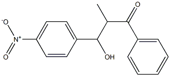 1-Phenyl-2-methyl-3-(4-nitrophenyl)-3-hydroxy-1-propanone Structure