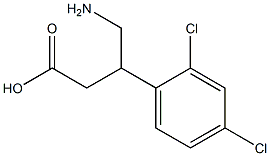 4-Amino-3-(2,4-dichlorophenyl)butyric acid Structure