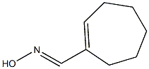 Cycloheptene-1-carbaldehyde oxime Structure