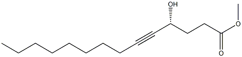  (R)-4-Hydroxy-5-tetradecynoic acid methyl ester