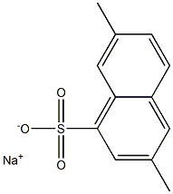 3,7-ジメチル-1-ナフタレンスルホン酸ナトリウム 化学構造式