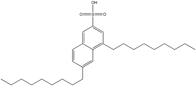 4,6-ジノニル-2-ナフタレンスルホン酸 化学構造式