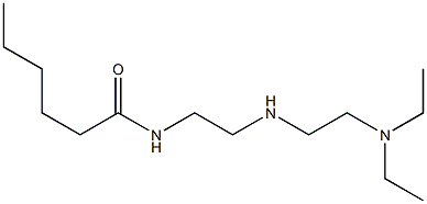 N-[2-[2-(Diethylamino)ethylamino]ethyl]hexanamide Structure