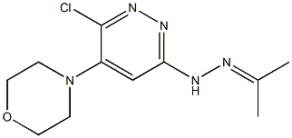 2-Propanone 6-chloro-5-morpholinopyridazin-3-yl hydrazone|