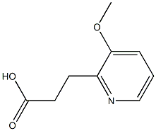3-(3-Methoxy-2-pyridinyl)propanoic acid,,结构式