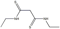 1,3-ビス(エチルアミノ)プロパン-1,3-ジチオン 化学構造式