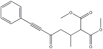 2-[4-Oxo-6-phenyl-5-hexyn-2-yl]malonic acid dimethyl ester|