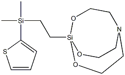 1-[2-[Dimethyl(2-thienyl)silyl]ethyl]-2,8,9-trioxa-5-aza-1-silabicyclo[3.3.3]undecane,,结构式