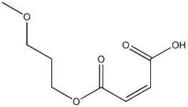 Maleic acid hydrogen 1-(3-methoxypropyl) ester 结构式