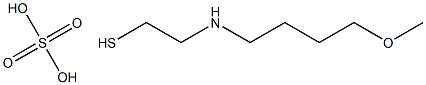 2-(4-Methoxybutyl)aminoethanethiol sulfate Structure