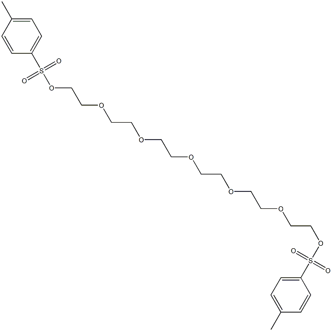 Bis(p-toluenesulfonic acid)(oxybisethylenebisoxybisethylenebisoxybisethylene) ester 结构式