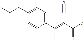 2-Cyano-3-(p-isobutylphenyl)-2-butenoic acid methyl ester