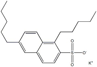 1,6-Dipentyl-2-naphthalenesulfonic acid potassium salt 结构式