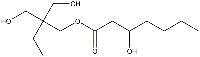 3-ヒドロキシヘプタン酸2,2-ビス(ヒドロキシメチル)ブチル 化学構造式