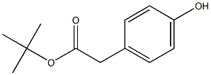 (4-ヒドロキシフェニル)酢酸tert-ブチル 化学構造式