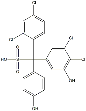 (2,4-Dichlorophenyl)(3,4-dichloro-5-hydroxyphenyl)(4-hydroxyphenyl)methanesulfonic acid|