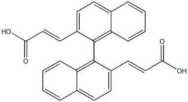 1,1'-Binaphthalene-2,2'-bisacrylic acid Structure