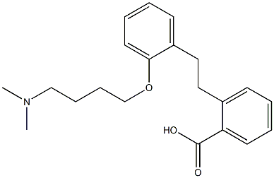 2-[2-[2-(4-Dimethylaminobutoxy)phenyl]ethyl]benzoic acid,,结构式