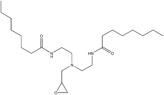 N,N'-[(Oxiran-2-ylmethylimino)bis(2,1-ethanediyl)]bis(octanamide) Structure