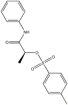 [S,(-)]-N-フェニル-2-[(p-トリルスルホニル)オキシ]プロピオンアミド 化学構造式