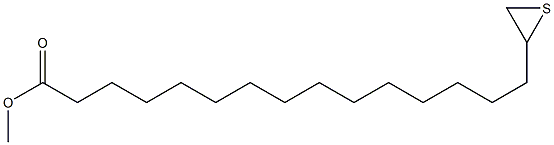 16,17-Epithioheptadecanoic acid methyl ester Structure