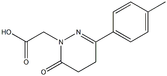 3-p-Tolyl-5,6-dihydro-6-oxopyridazine-1(4H)-acetic acid 结构式