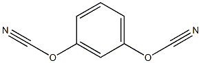 ジシアン酸m-フェニレン 化学構造式