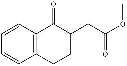 1-Oxo-1,2,3,4-tetrahydronaphthalene-2-acetic acid methyl ester Struktur