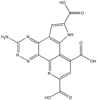 5-Amino-1,4,6,7,8-pentaaza-1H-cyclopenta[l]phenanthrene-2,9,11-tricarboxylic acid Structure