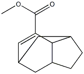 2,3,3a,4,5,7a-ヘキサヒドロ-1,5-メタノ-1H-インデン-7-カルボン酸メチル 化学構造式