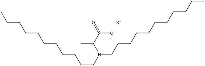 2-(Diundecylamino)propanoic acid potassium salt Structure