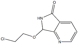 6,7-Dihydro-7-(2-chloroethoxy)-5H-pyrrolo[3,4-b]pyridin-5-one,,结构式