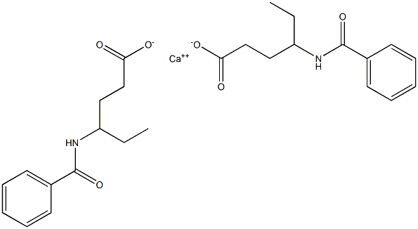 Bis(4-benzoylaminohexanoic acid)calcium salt Structure