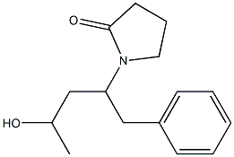 1-[1-[Benzyl]-3-hydroxybutyl]pyrrolidin-2-one 结构式