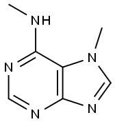 N,7-Dimethyl-7H-purine-6-amine Struktur