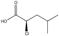 [R,(+)]-2-クロロ-4-メチル吉草酸 化学構造式