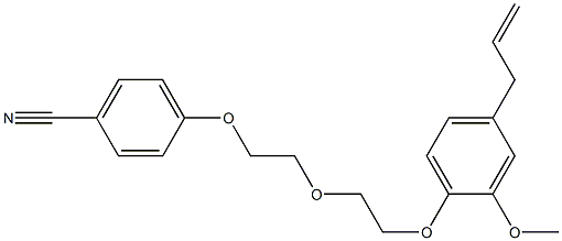 3-[4-[2-[2-(4-Cyanophenoxy)ethoxy]ethoxy]-3-methoxyphenyl]-1-propene 结构式