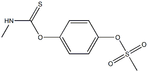 N-Methylthiocarbamic acid p-(methylsulfonyloxy)phenyl ester Structure