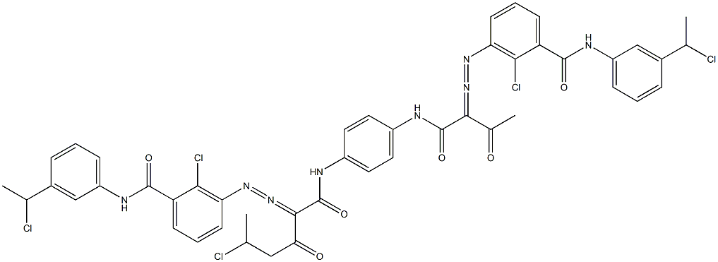 3,3'-[2-(1-Chloroethyl)-1,4-phenylenebis[iminocarbonyl(acetylmethylene)azo]]bis[N-[3-(1-chloroethyl)phenyl]-2-chlorobenzamide]