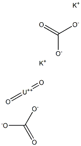 Potassium uranyl carbonate Structure