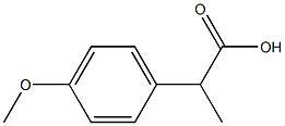 2-(4-Methoxyphenyl)propionic acid Structure