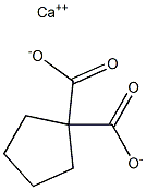 1,1-シクロペンタンジカルボン酸カルシウム 化学構造式