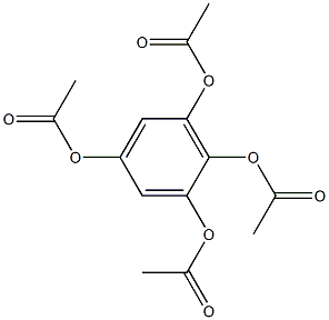 1,2,4,6-テトラアセトキシベンゼン 化学構造式