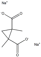1,2-ジメチル-1,2-シクロプロパンジカルボン酸二ナトリウム 化学構造式