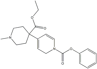 1-Methyl-4-[(1,2-dihydro-1-phenoxycarbonylpyridin)-4-yl]piperidine-4-carboxylic acid ethyl ester